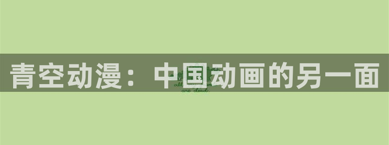 动漫天堂91：青空动漫：中国动画的另一面